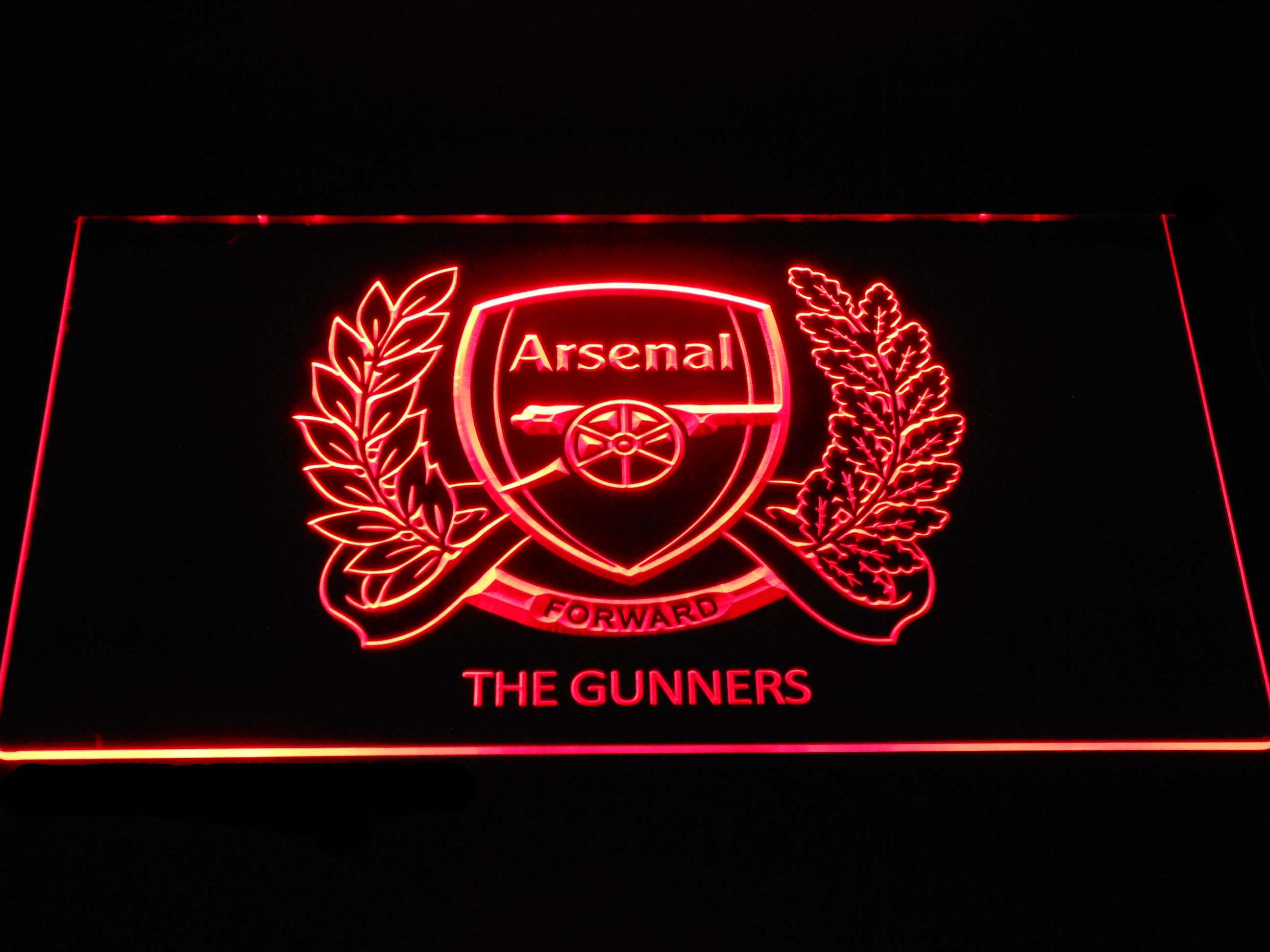 3D Acryl Beer Bar Pub Real 3D Neon Light Sign FAST FREE SHIP Arsenal F.C 