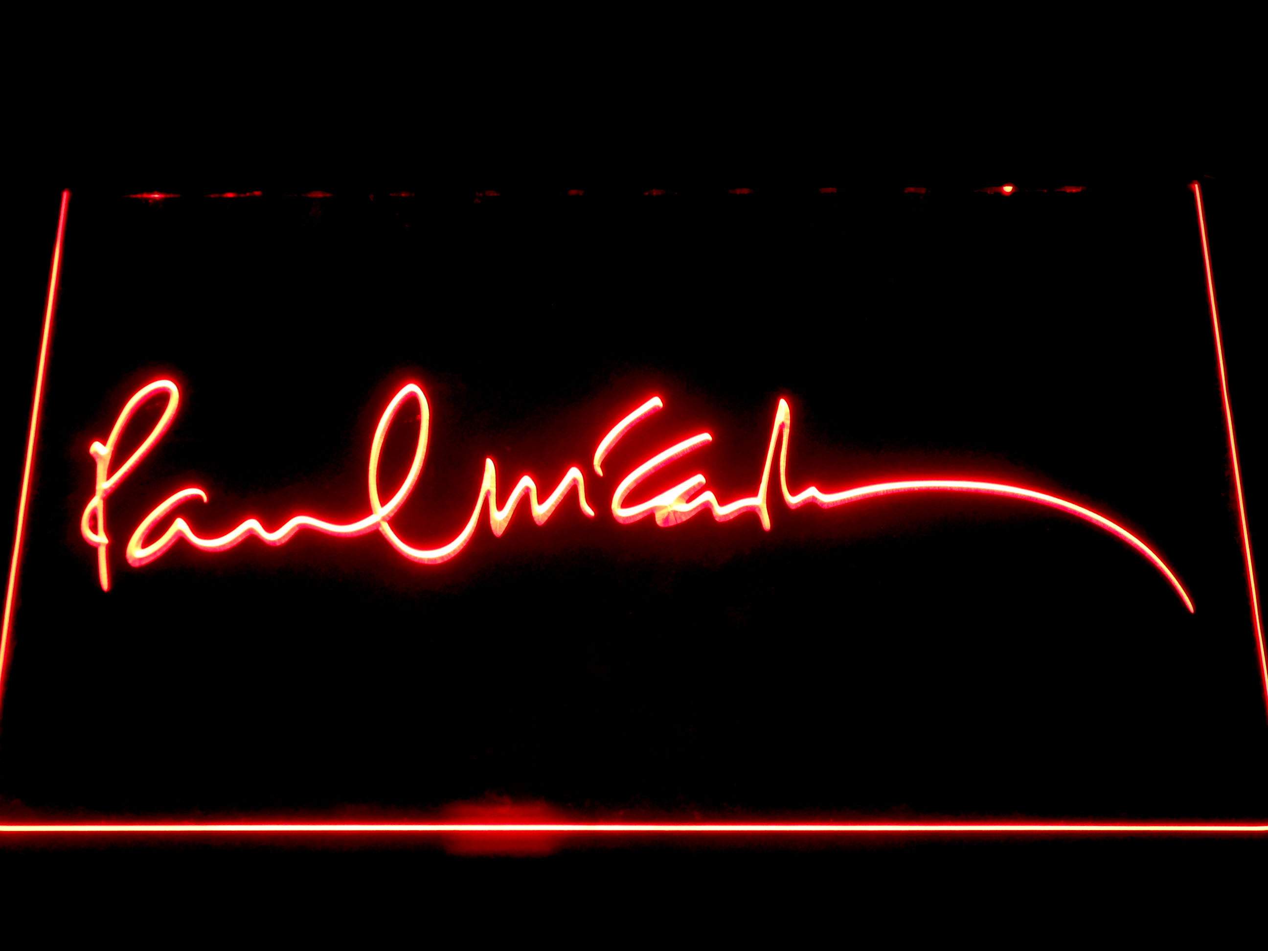 The Beatles Paul McCartney Signature LED Neon Sign | FanSignsTime