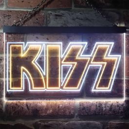 Kiss Banner Neon-Like LED Sign | FanSignsTime