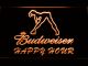 Budweiser Woman's Silhouette Happy Hour LED Neon Sign