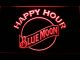 Blue Moon Happy Hour LED Neon Sign