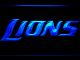 Detroit Lions Text LED Neon Sign