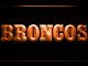 Denver Broncos 1968-1996 Logo LED Neon Sign - Legacy Edition