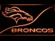 Denver Broncos Split LED Neon Sign