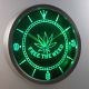 Free the Weed LED Neon Wall Clock