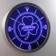 Jameson Shamrock Outline LED Neon Wall Clock