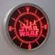 Star Wars The Clone Wars Silhouettes LED Neon Wall Clock