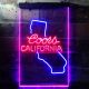 Coors Light California Map Neon-Like LED Sign