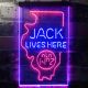 Jack Daniel's Jack Lives Here - Illinois Neon-Like LED Sign