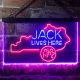 Jack Daniel's Jack Lives Here - Kentucky Neon-Like LED Sign