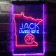 Jack Daniel's Jack Lives Here - Minnesota Neon-Like LED Sign