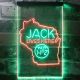 Jack Daniel's Jack Lives Here - Wisconsin Neon-Like LED Sign