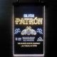 Patron Silver Logo Neon-Like LED Sign