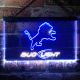 Detroit Lions Bud Light Neon-Like LED Sign