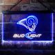 Los Angeles Rams Bud Light Neon-Like LED Sign