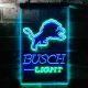 Detroit Lions Busch Light Neon-Like LED Sign