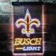 New Orleans Saints Busch Light Neon-Like LED Sign