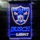 Las Vegas Raiders Busch Light Neon-Like LED Sign