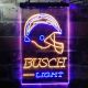 Los Angeles Chargers Busch Light 2 Neon-Like LED Sign