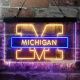 Michigan Wolverines Logo 2 Neon-Like LED Sign