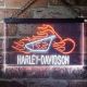 Harley Davidson Fire Bike Neon-Like LED Sign