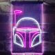 Star Wars Boba Fett Helmet Neon-Like LED Sign