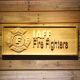 IAFF International Association of Fire Fighters Wood Sign