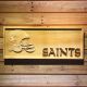 New Orleans Saints Helmet Wood Sign