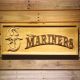 Seattle Mariners 2 Wood Sign