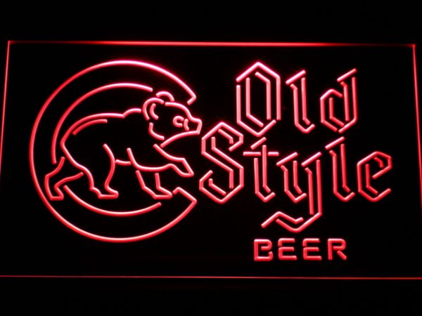 Chicago Cubs Old Style Beer LED Neon Sign