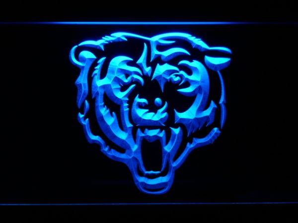 Chicago Bears 23 LED Retro Logo Round Wall Sign