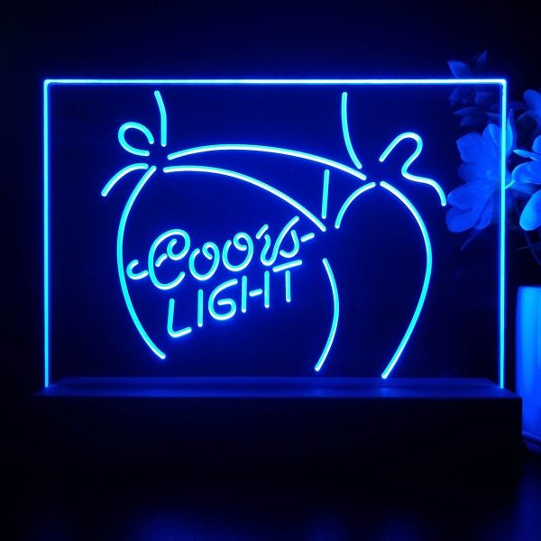 Coors Light Bikini Girl LED Desk Light | FanSignsTime