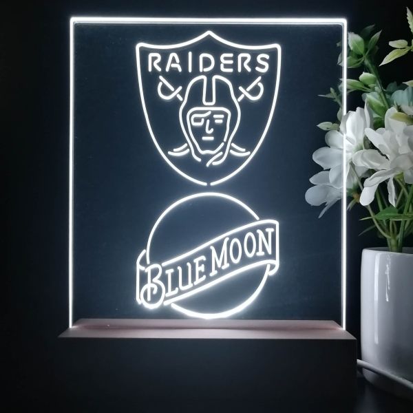 NFL LAS VEGAS RAIDERS LED Neon Sign for Game Room,Office,Bar,Man