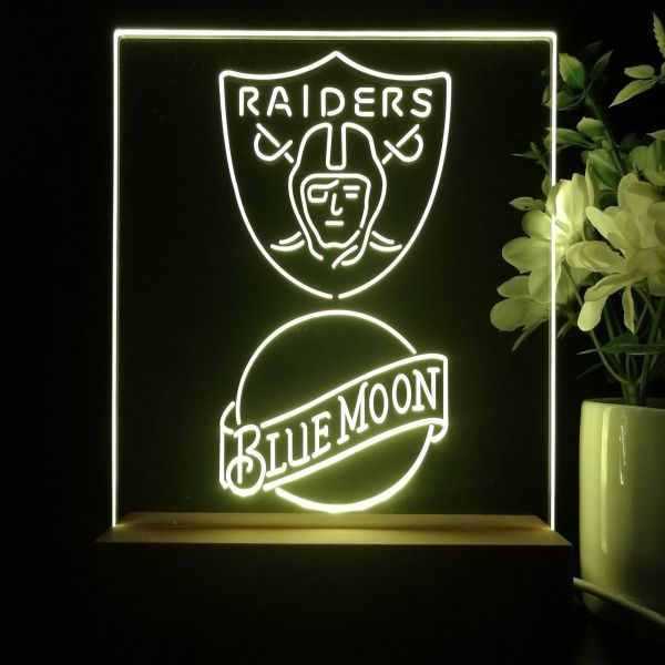 NFL LAS VEGAS RAIDERS LED Neon Sign for Game Room,Office,Bar,Man Cave. NEW!