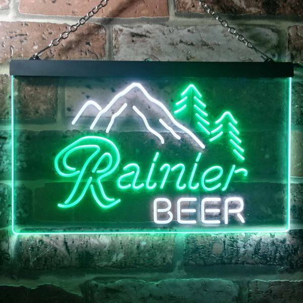 Rainier Beer Mountain Neon-Like LED Sign | FanSignsTime