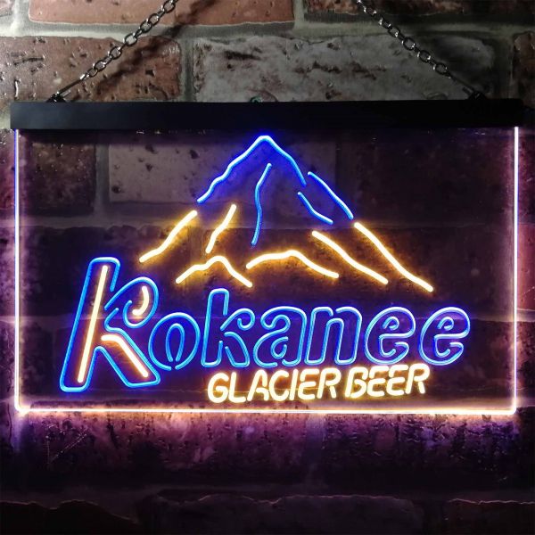 Men's Neon Glacier T-Shirt- Kokanee