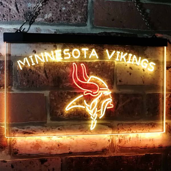 Budweiser Minnesota Vikings Neon Sign Light Lamp –
