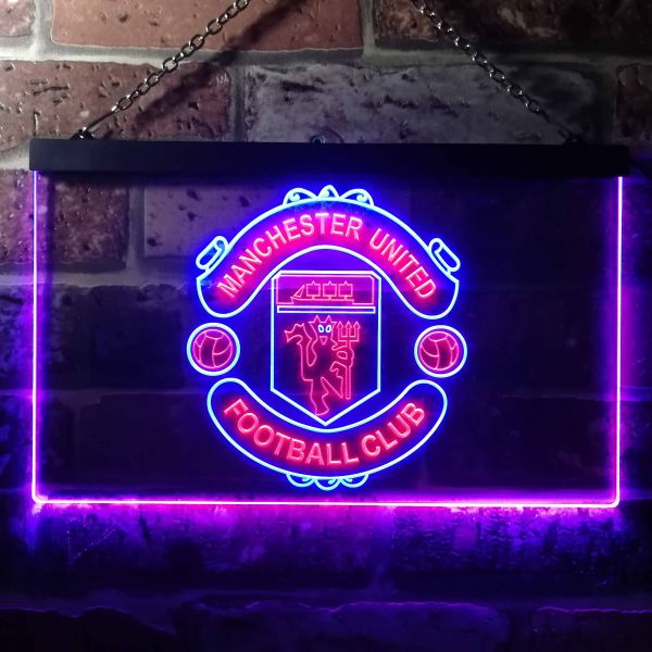 Manchester United Logo 1 Neon-Like LED Sign - FanSignsTime