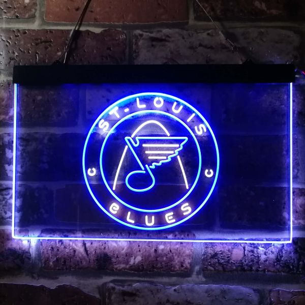 St Louis Blues Logo 2 Neon-Like LED Sign