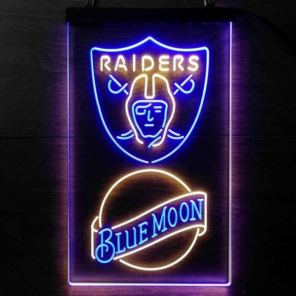 Las Vegas Raiders Blue Moon LED Desk Light