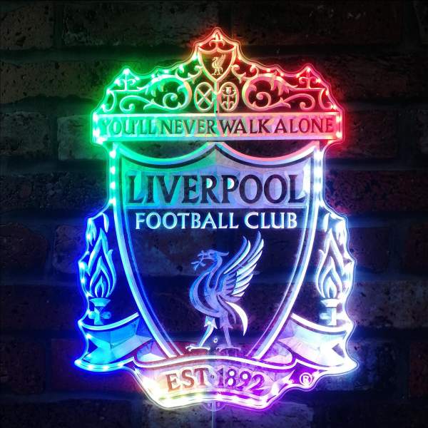 Liverpool Football Club Logo RGB LED Sign | FanSignsTime