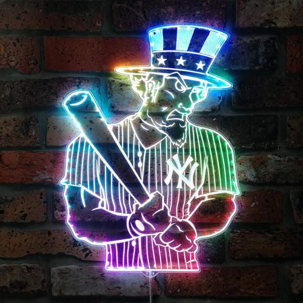 New York Yankees Bardown RGB LED Sign | FanSignsTime