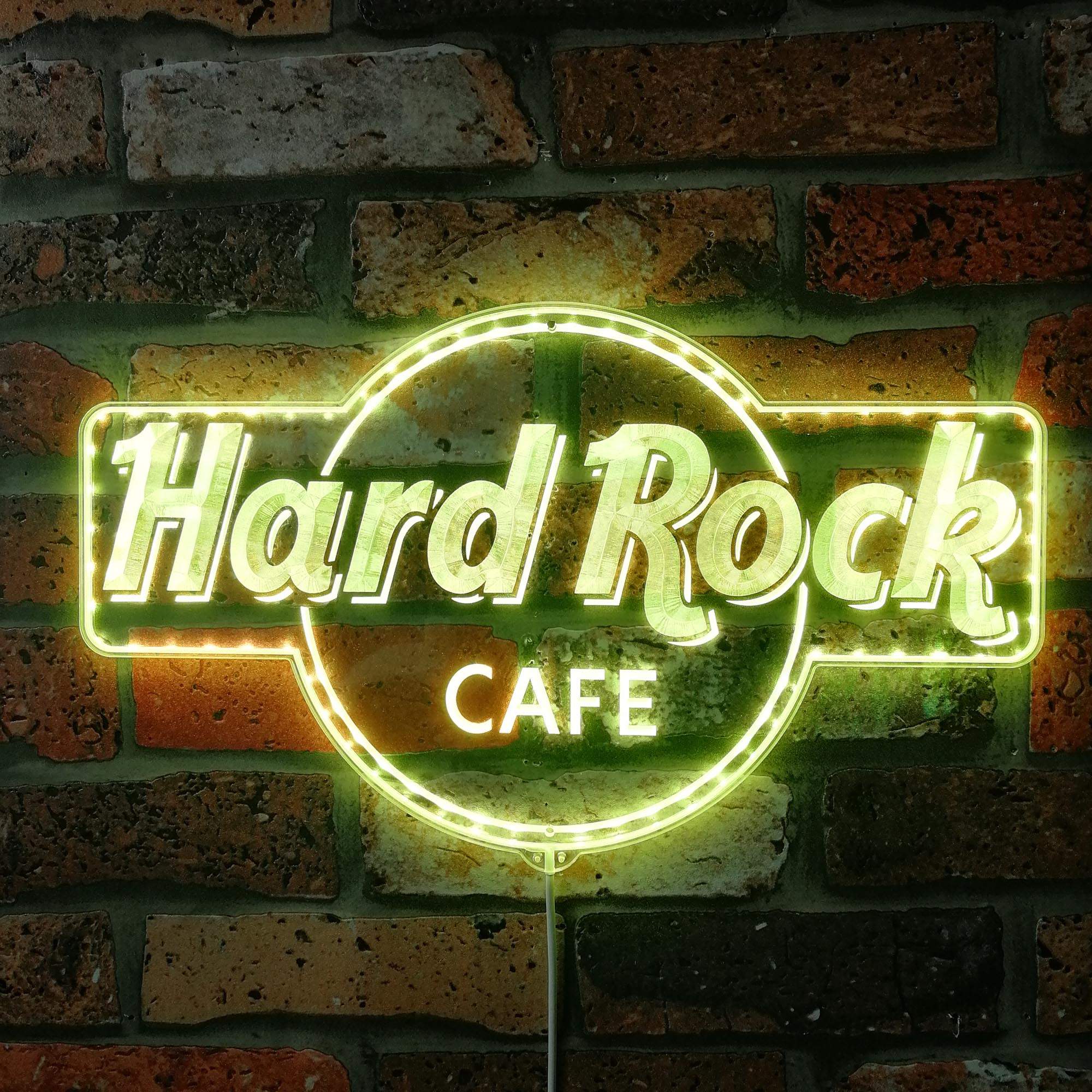 Hard Rock Cafe Logo Decal Sticker – Waterproof Glossy Finish, 3" X 2" Size