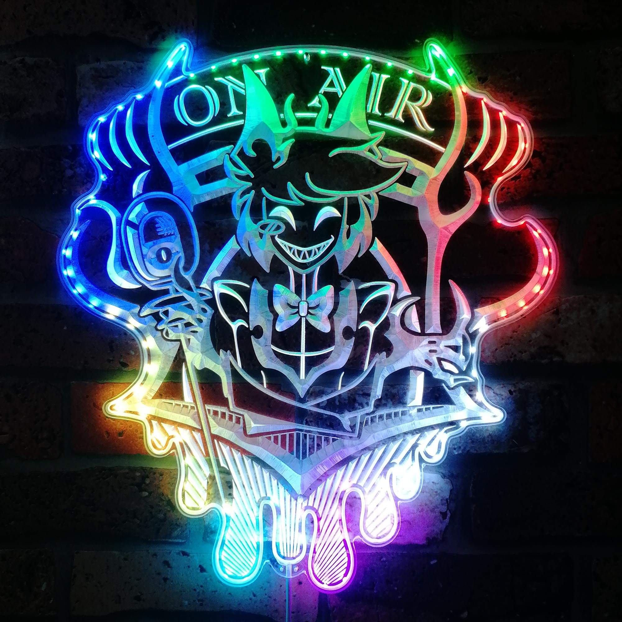 Hazbin Hotel Demon Alastor RGB LED Sign | FanSignsTime