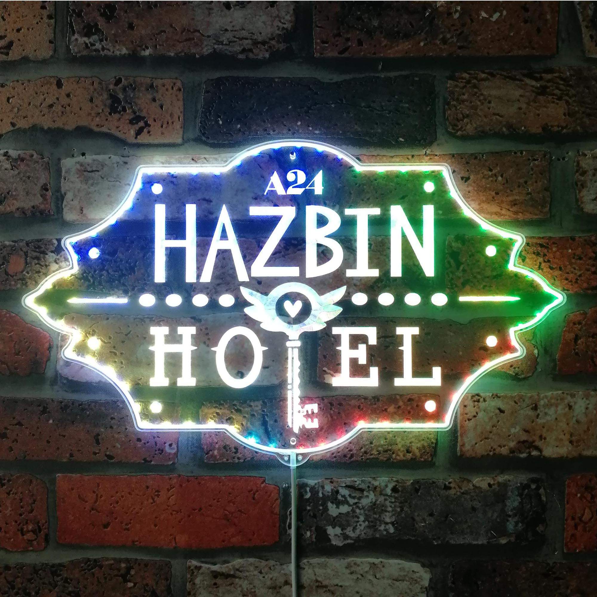 Hazbin Hotel Logo RGB LED Sign | FanSignsTime