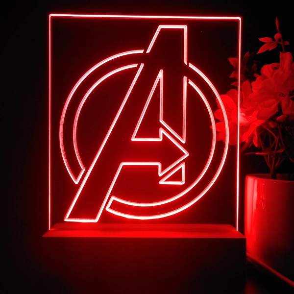 Avengers Logo LED Desk Light | FanSignsTime