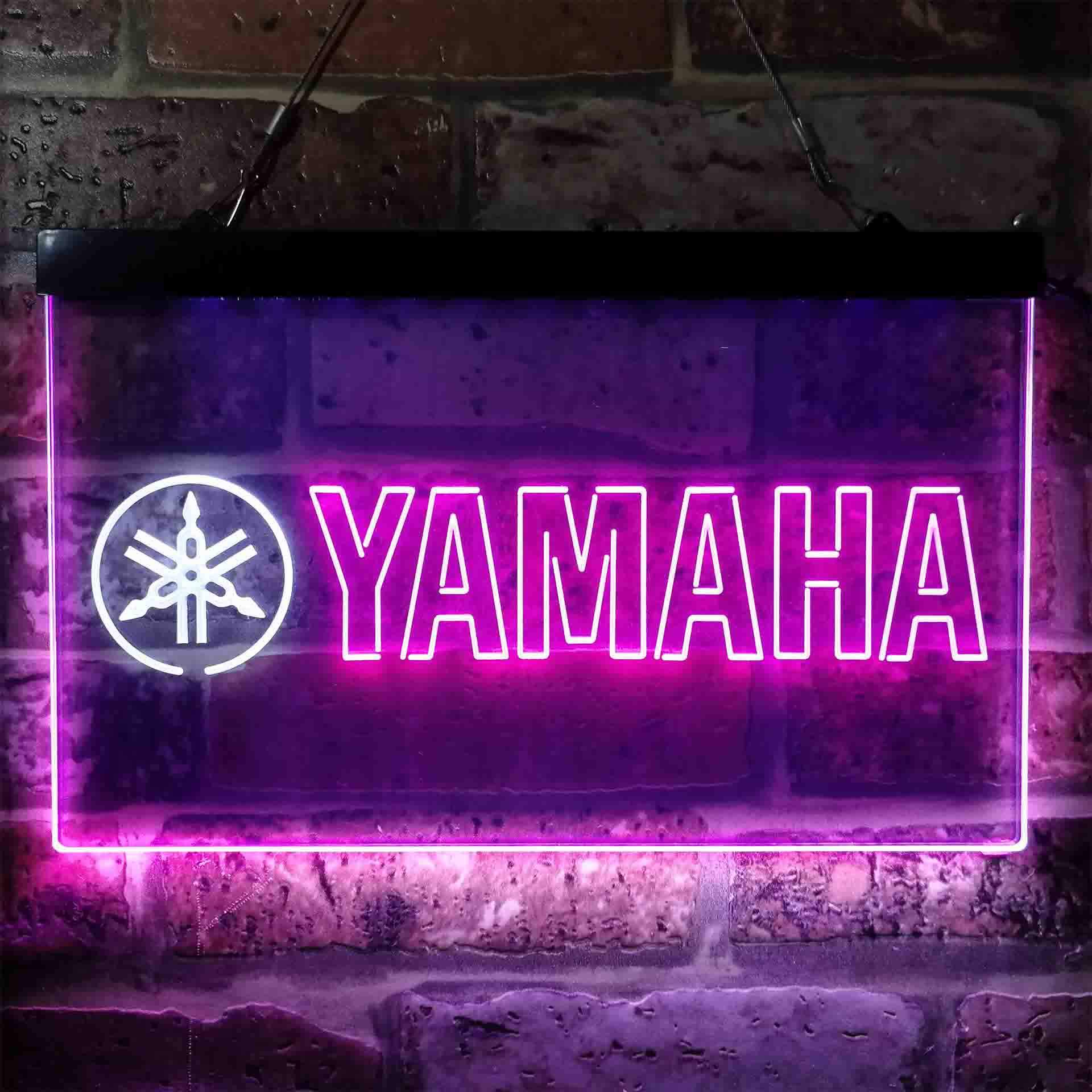 ヤマハ　YAMAHA 電飾　ライト　ロゴ　看板　激レア　入手困難 Yamaha Racing LED Light Box Sign / Night Light / Lamp - Etsy