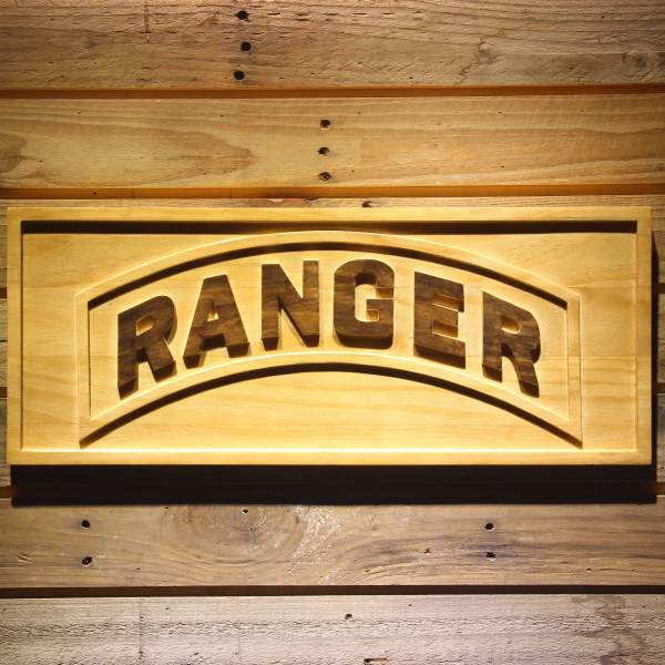 US Army Ranger Wood Sign | FanSignsTime
